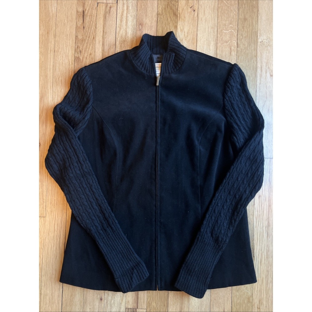 Talbots Stretch Women Size 8 Long Sleeve Full Zip Jacket